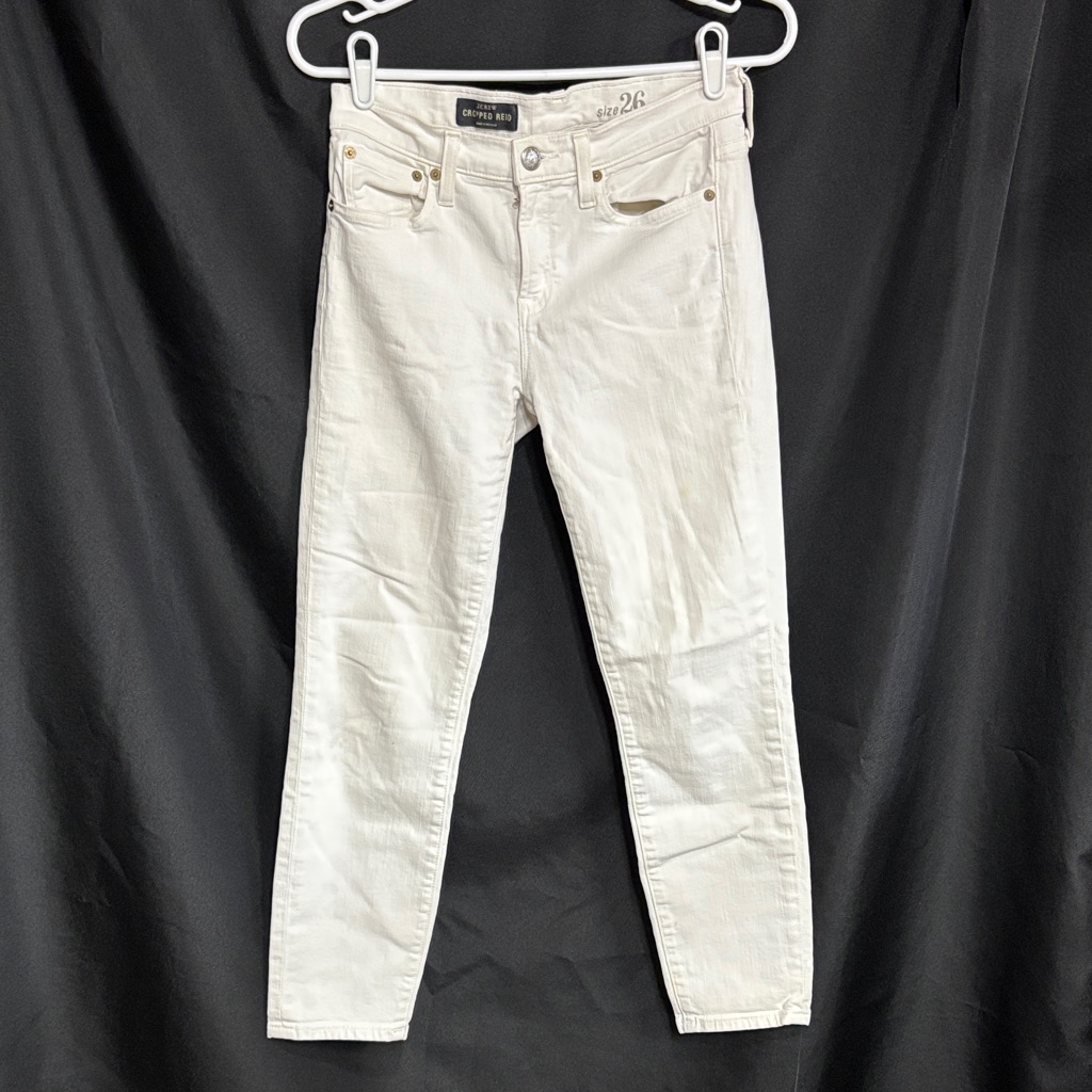 J. Crew Off-White Cropped Pants